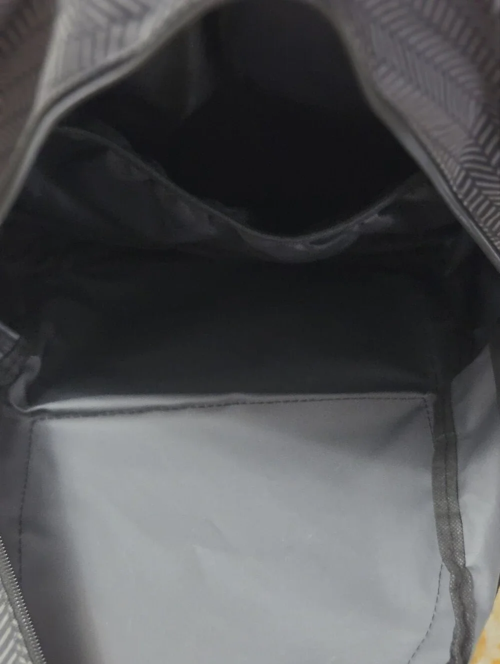 Eastsport Tech Backpack Black Gray Chevron Pattern School Travel Laptop Bag